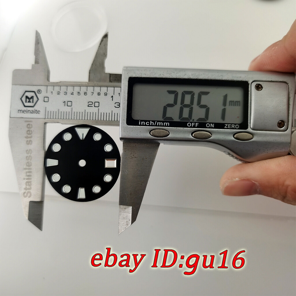 28.5mm Watch NH35 Dial luminous Automatic movement fit 3 o’clock 3.8 o’clock