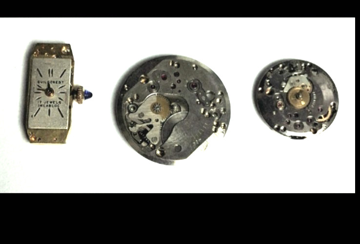 Watch movements Vintage Parts only Various brands 11 PIECES TOTAL