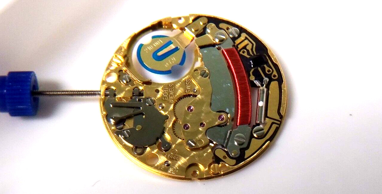 ETA 210.001 Quartz Movement (no calendar) ht=2, hour wheel .71 ht NEW