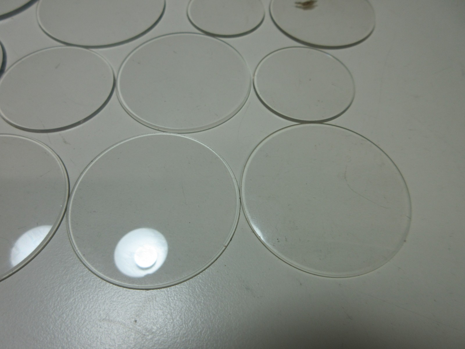 LOT OF THICK GLASS POCKET WATCH CRYSTALS WATCHMAKER REPLACEMENT OPEN FACE #2