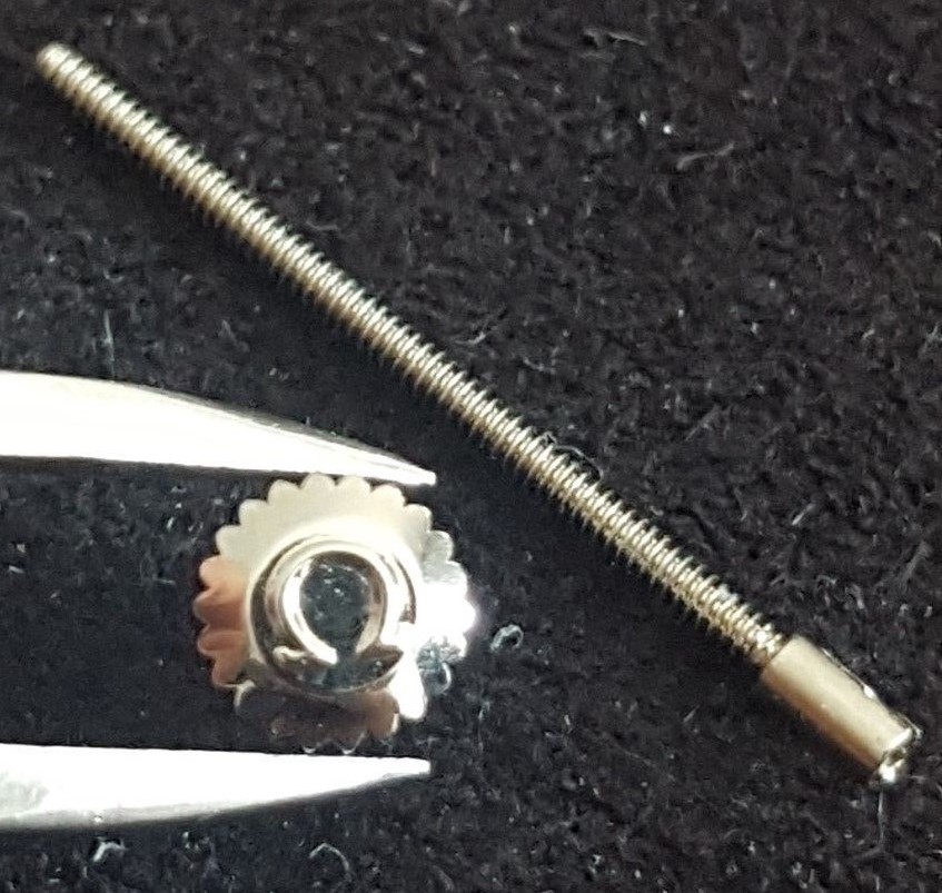 Omega Water Resistant Crown, Steel, Part Number 43242