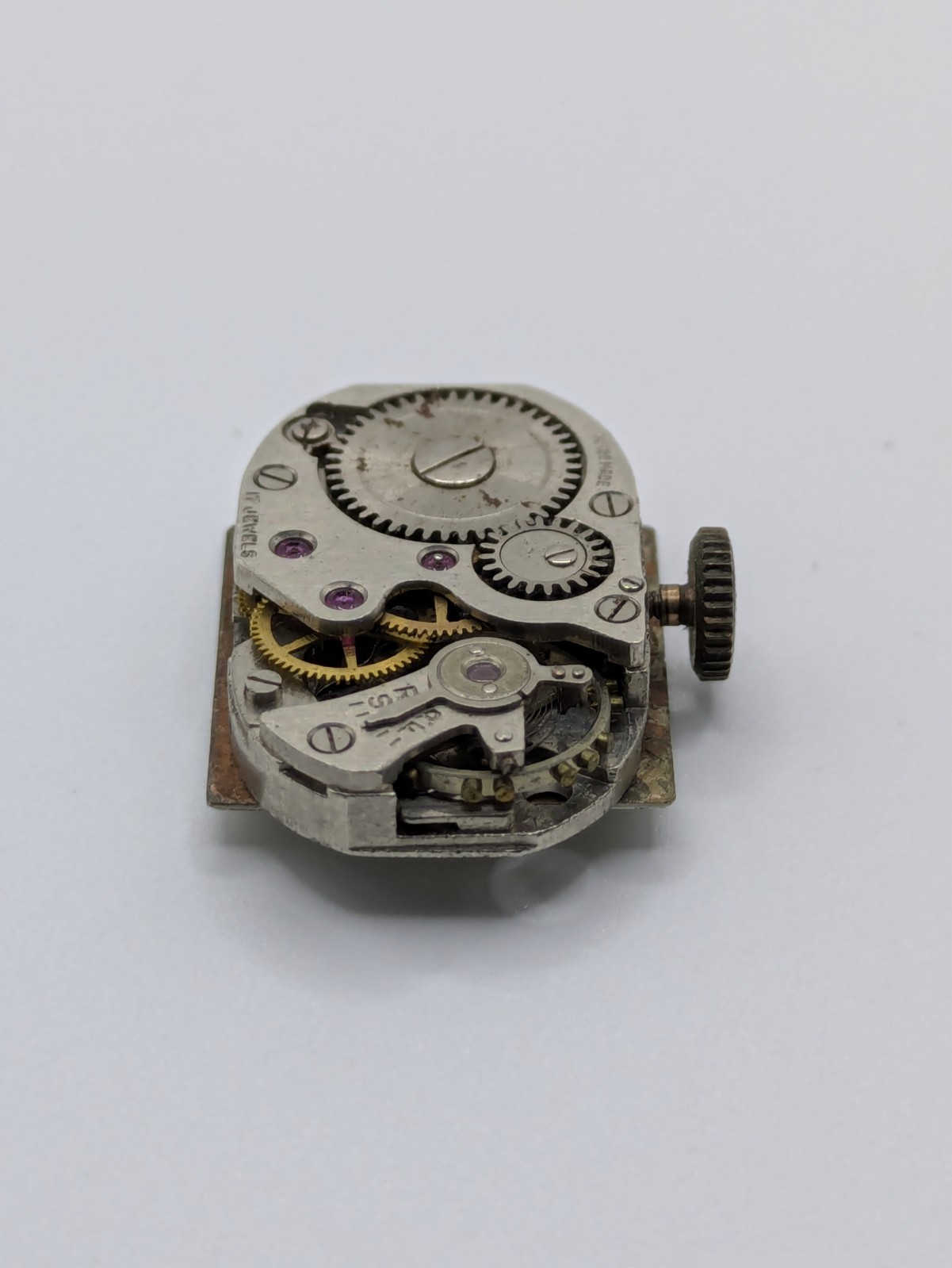 Binesa FHF 75 Manual Wind Watch Movement Swiss 17 Jewels Parts Repair 15.6mm
