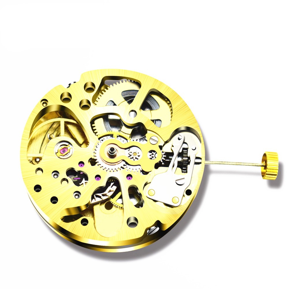 17 Jewels Gold Skeleton Automatic Watch Movement 2004 Parts Watchmaker Tool
