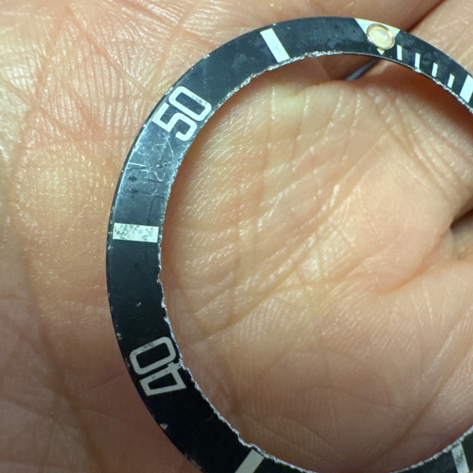 Original Rolex Oyster Submariner Black 16800 16610 16600 16660 bezel Insert (70)
