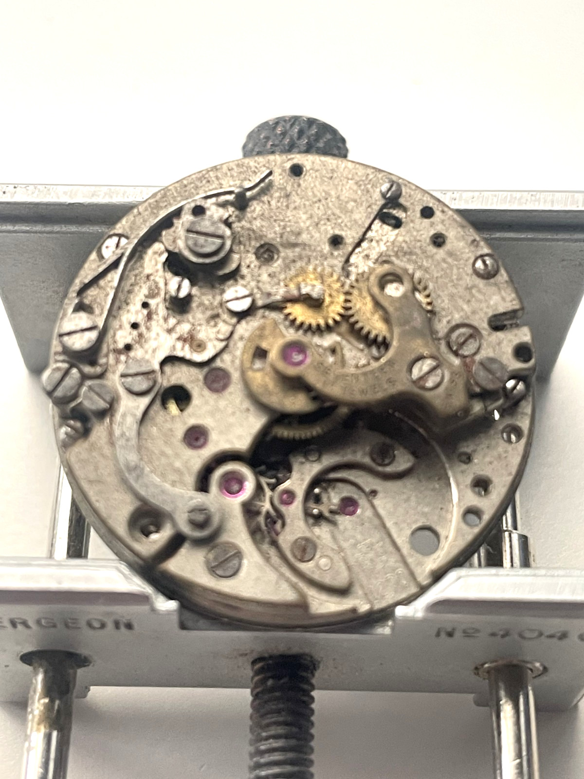 Vintage LWO 1270 Chronograph Movement Missing Parts