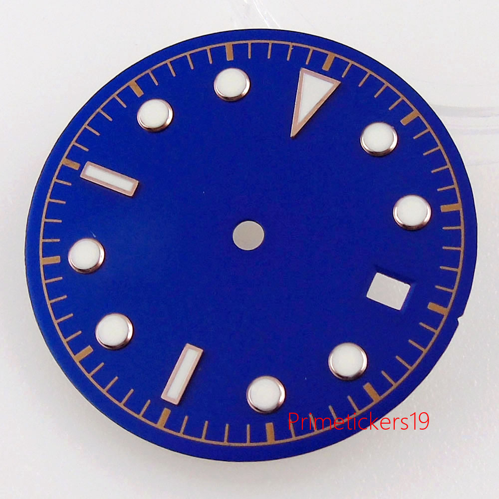 30.5mm Green Lume Watch Dial Fit For NH35/NH35A Miyota 8215 821A ETA 2824 2836 D