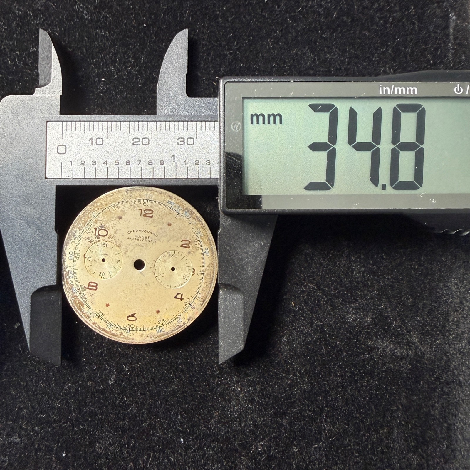 Lot Of Ten Dials For Reprinting: Longines, Perseo, Roamer, Avia, Unver