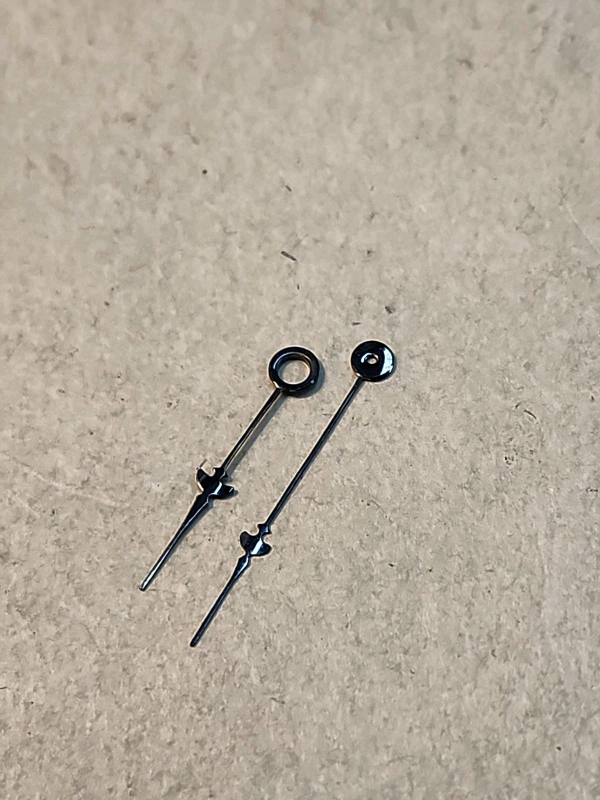Set Of NOS Howard 18s Black Crescent Or Umbrella Hour/Min Hands 198/60