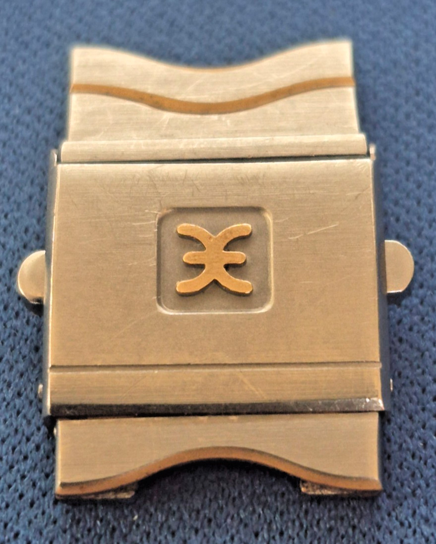 Ebel Sport Classic Wave Men Gold and Steel Watch Clasp Buckle For 15mm Band