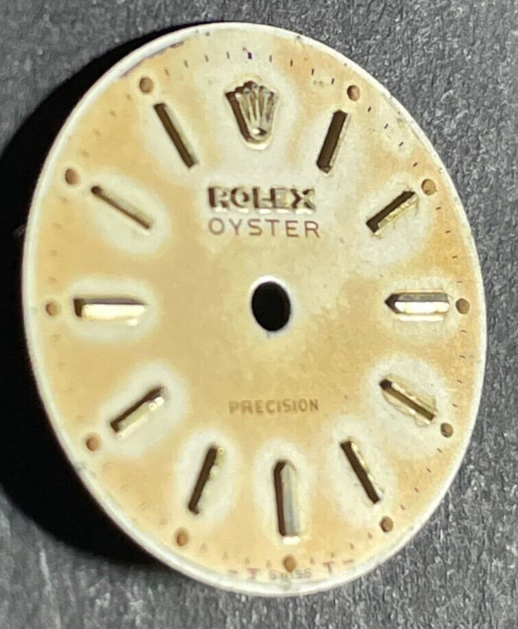 Vintage Rolex Oyster Precision Ladies Watch Dial For 6410 No Date