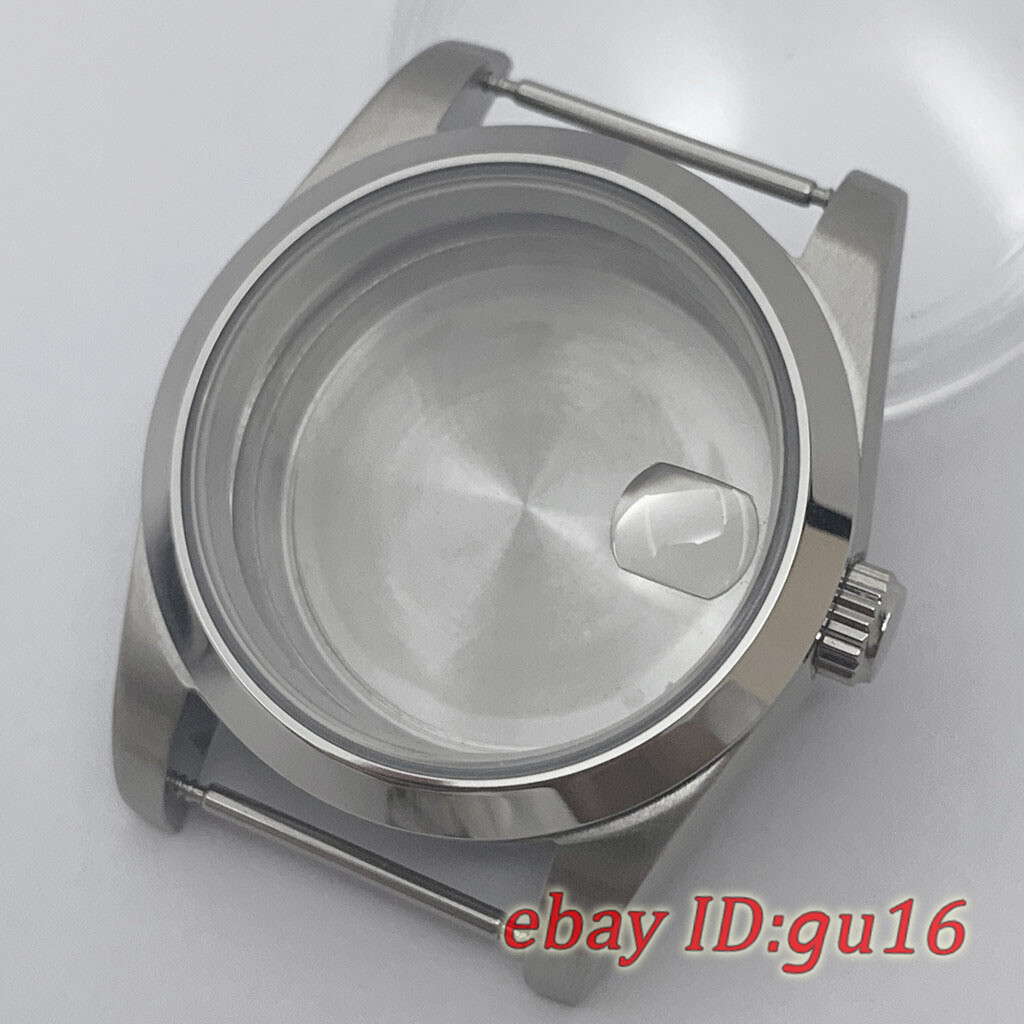 36mm/40mm Brushed watch case fit NH34 NH35 NH36 PT5000 ETA 2824/2836 Miyota 8215