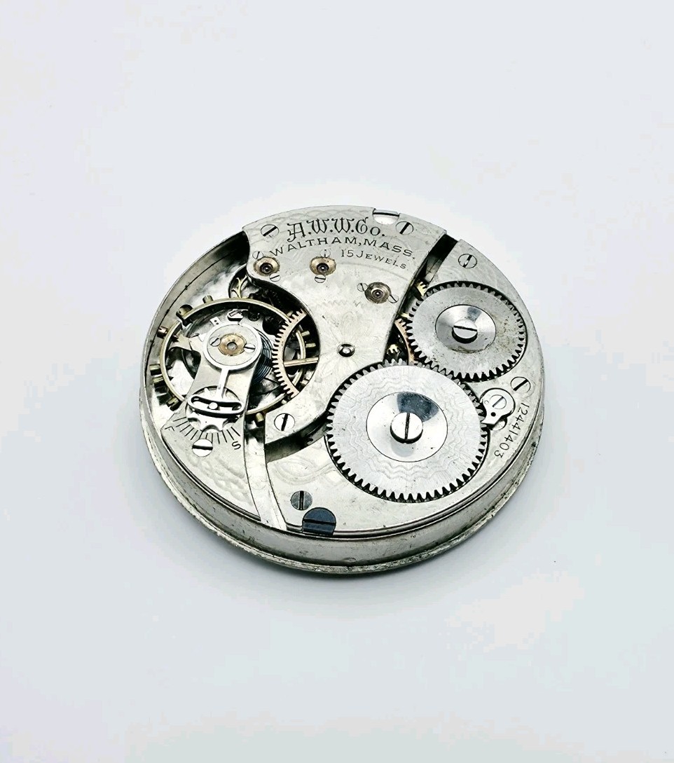 1903 Waltham Model 1899 Grade No. 620 15J 16s Pocket Watch Movement For Repair
