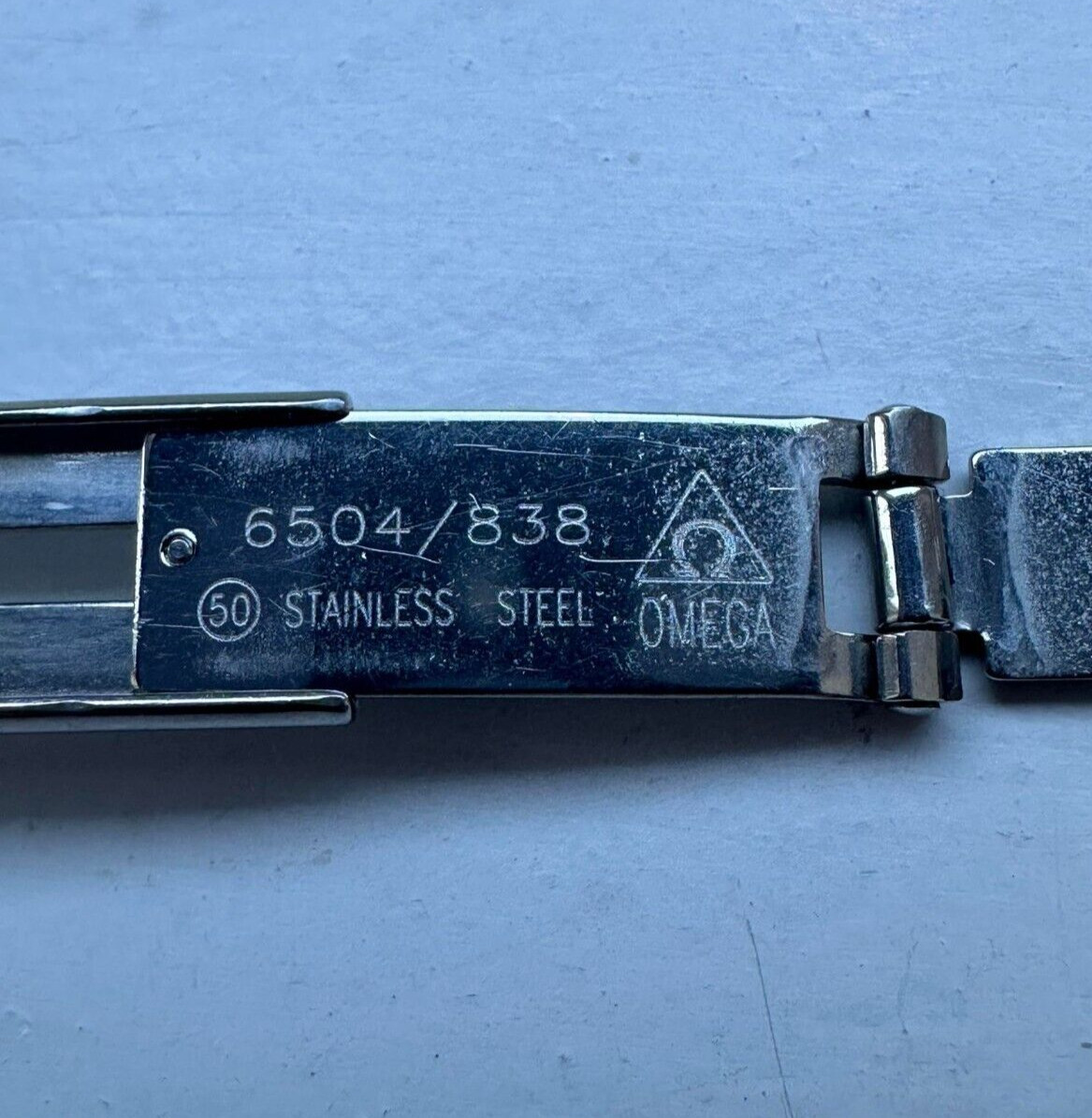 Genuine Omega Deployment Deployant Clasp Buckle Bracelet 6504/838 117ST6504838