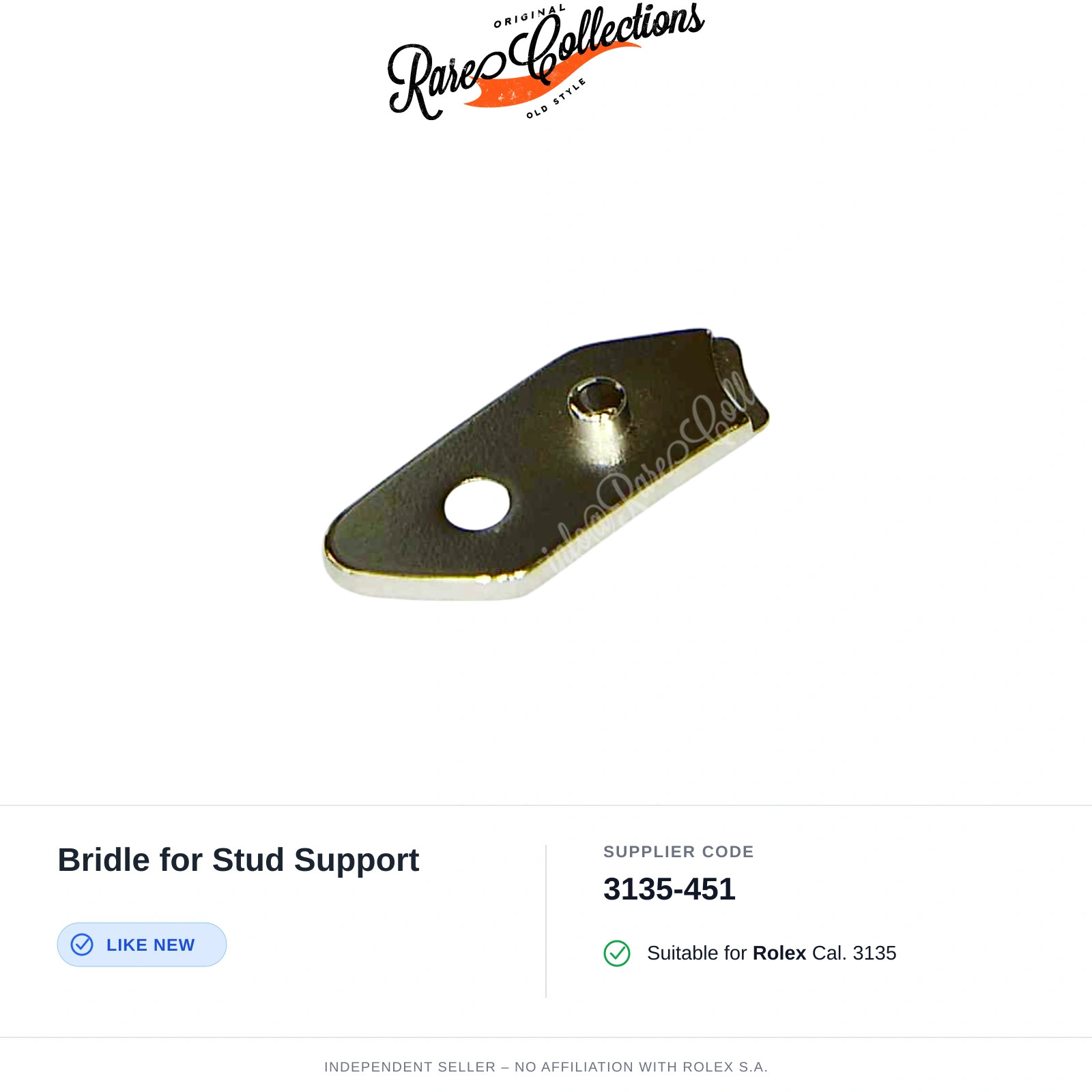 Python Door Flange Equal to New for Rolex (cod. 3135-451) Bridle for Stud Su