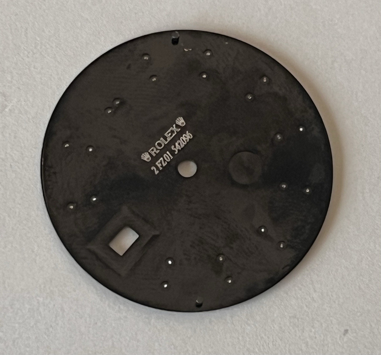 Genuine Factory Rolex Black Luminus Stick Dial 41mm Datejust II 116334 OC# 336