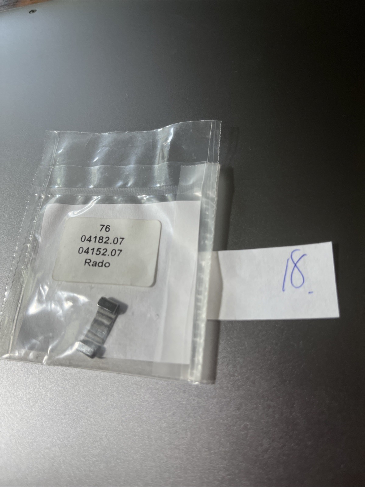 RADO Watch Link 16 mm Silver Gray Ceramic 76 04182.07 / 04152.07 SWISS