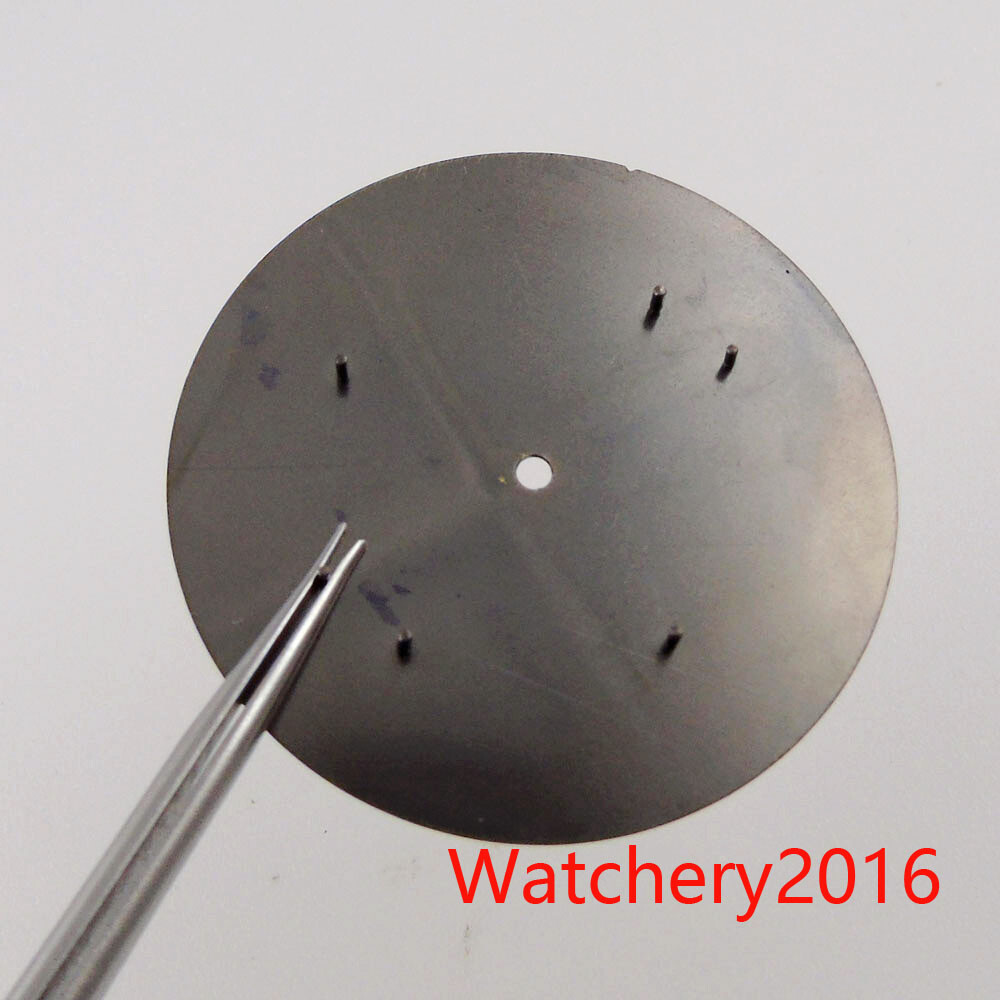 40.4mm Watch Dial Hand Green Luminous Fit NH35 ETA 2824 movement Rose Gold Edge