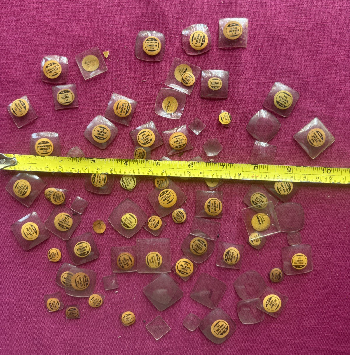 100 Vintage Glass Watch Face Crystals Crafts Repair Elgin Bulova Gruen Make Art