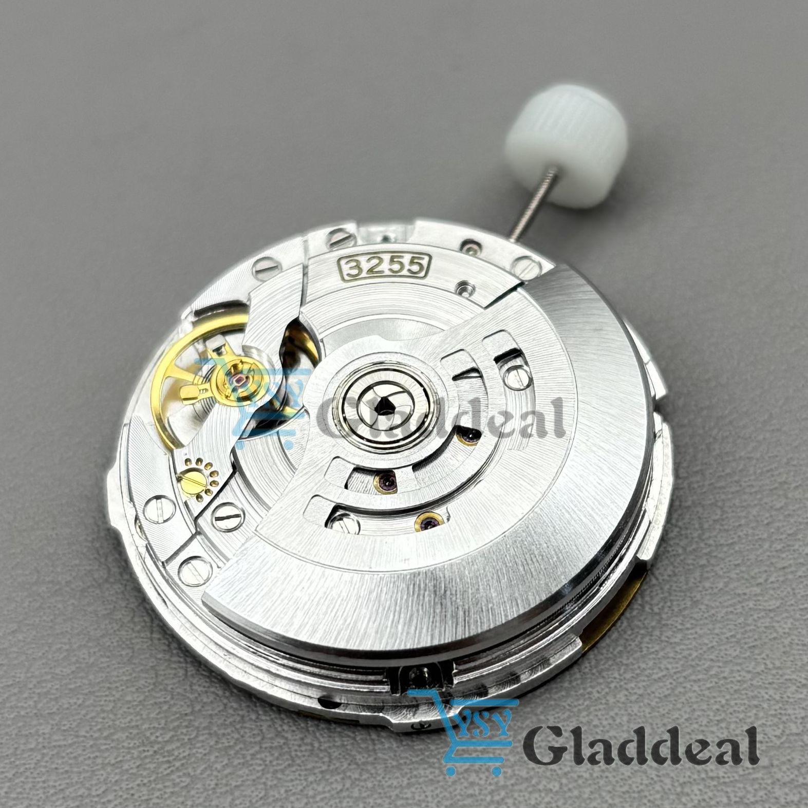 Automatic Mechanical Movement 3255 Dual Calendar 31 Jewels Blue Balance Wheel US