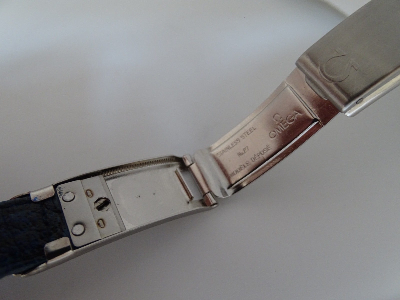 Omega Chronostop Leather Strap and Buckle Original 18mm