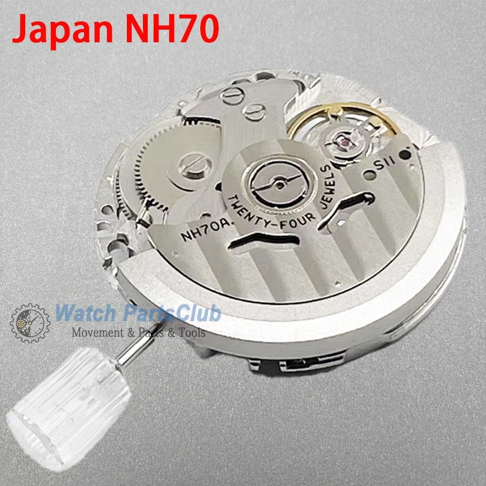 Japan Made NH70 NH70A Automatic Watch Movement Brand New Skeleton 24 Jewels