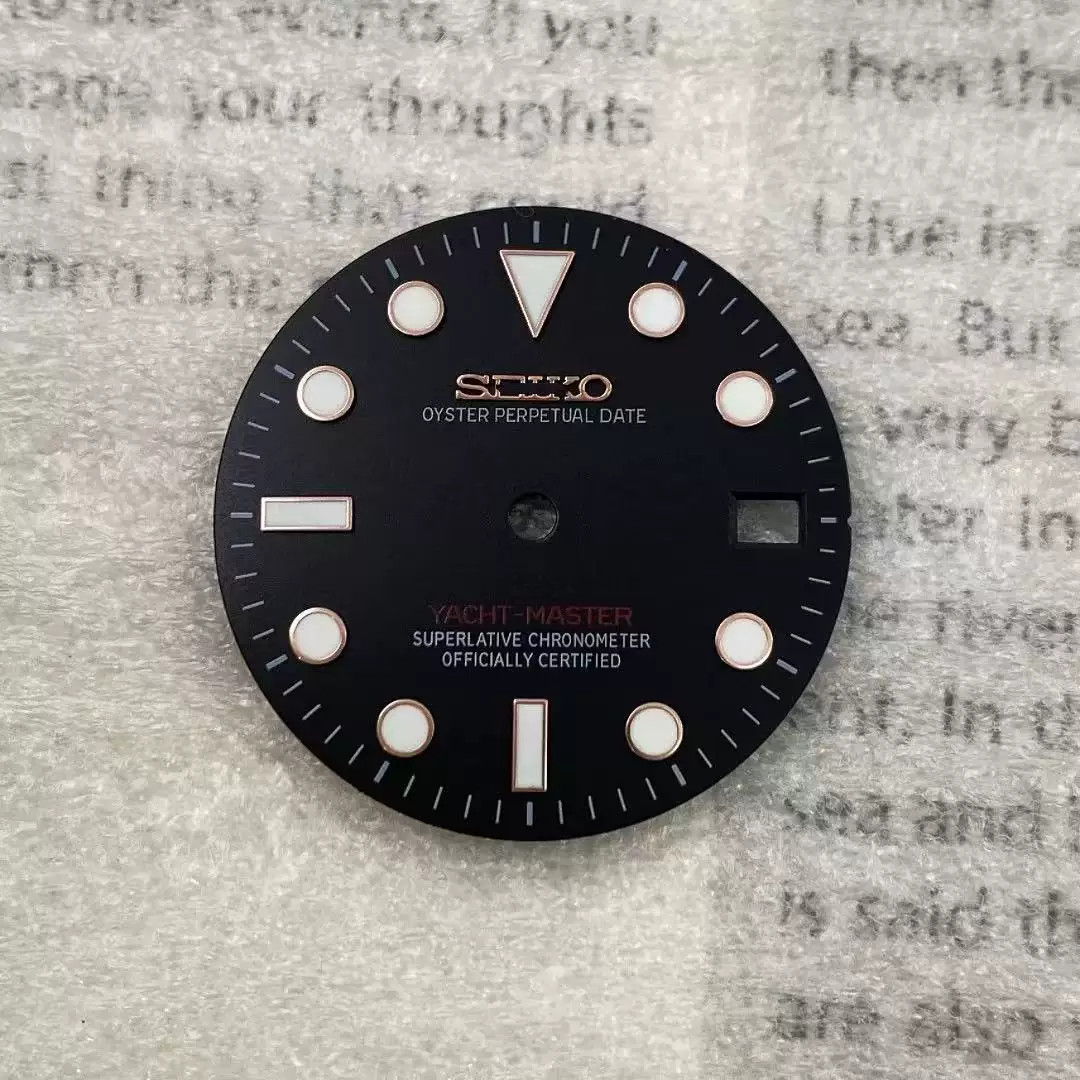 28.5mm Watch Dial Green Blue Luminous for Nh35 Nh36 Movement Watch Accessories