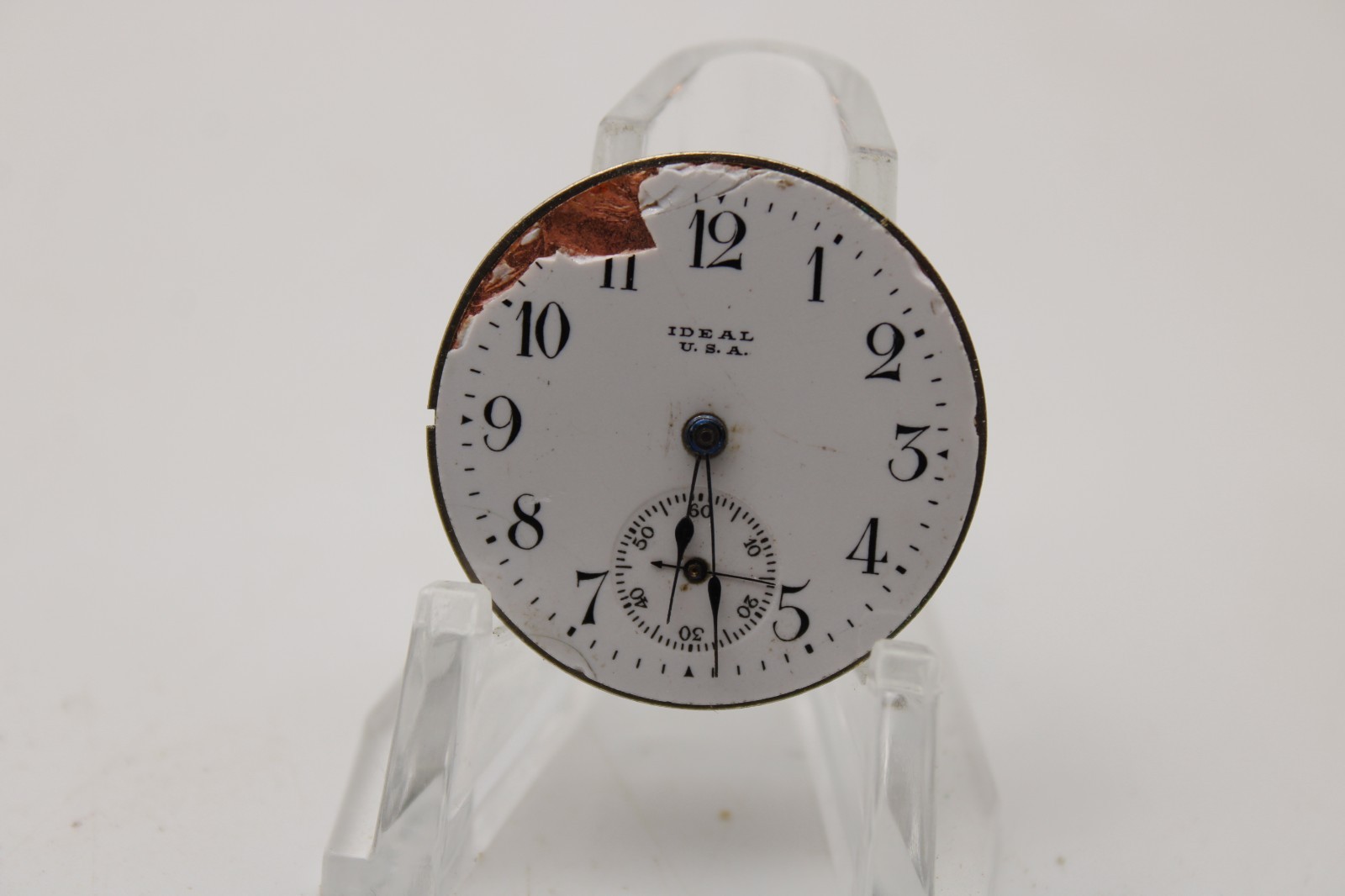 1912 IDEAL USA (NY) POCKET WATCH MOVEMENT AJ006068 GRADE: IDEAL 301 0s 7j (GC2)
