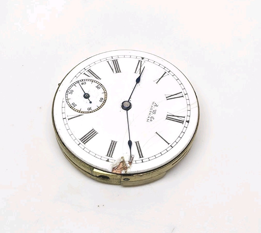 1891 Waltham Model 1882 Grade M 7J 0s Pocket Watch Movement For Repair
