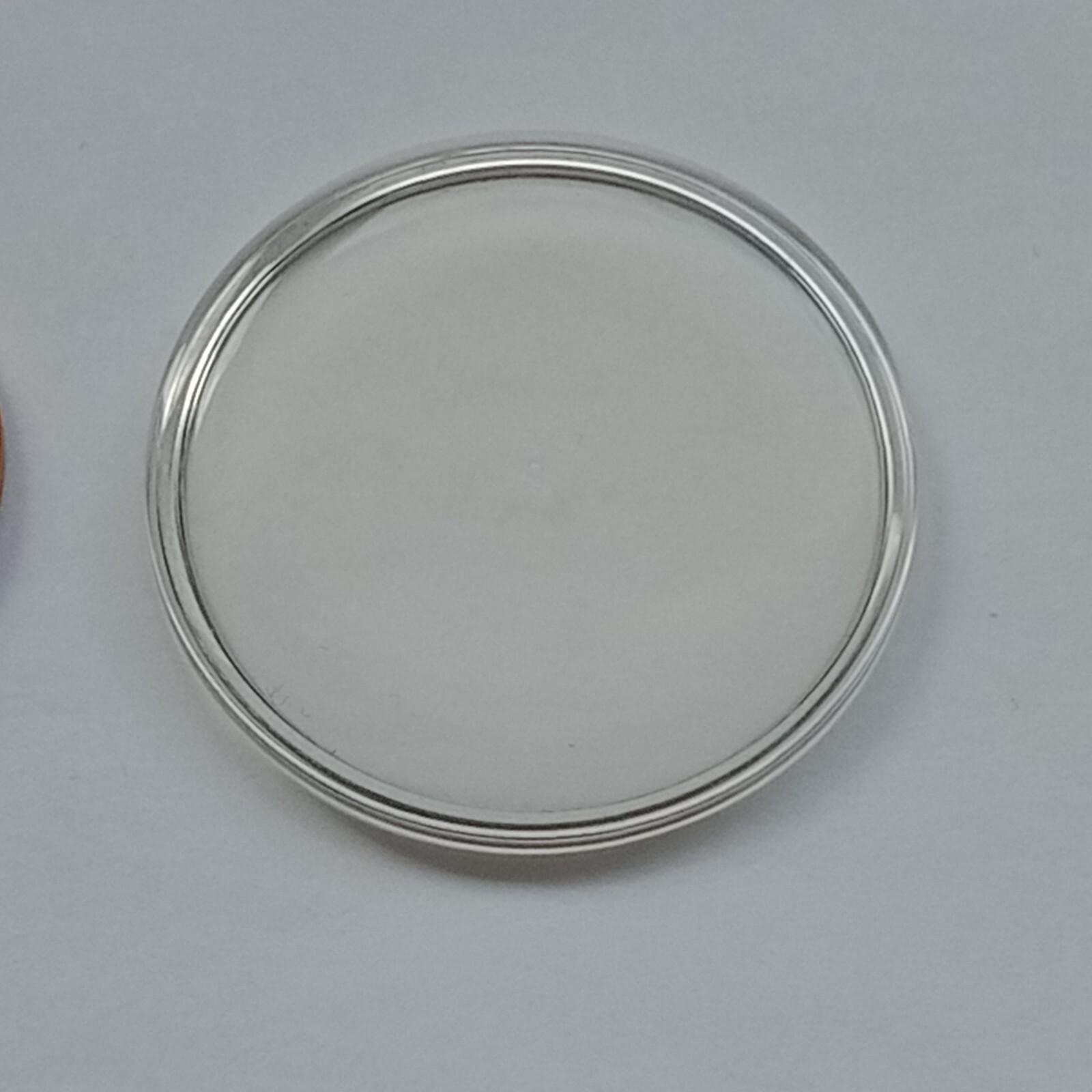 Omega Vintage Plexi Flat Glass with Logo 25.5 mm Parts Swiss Made