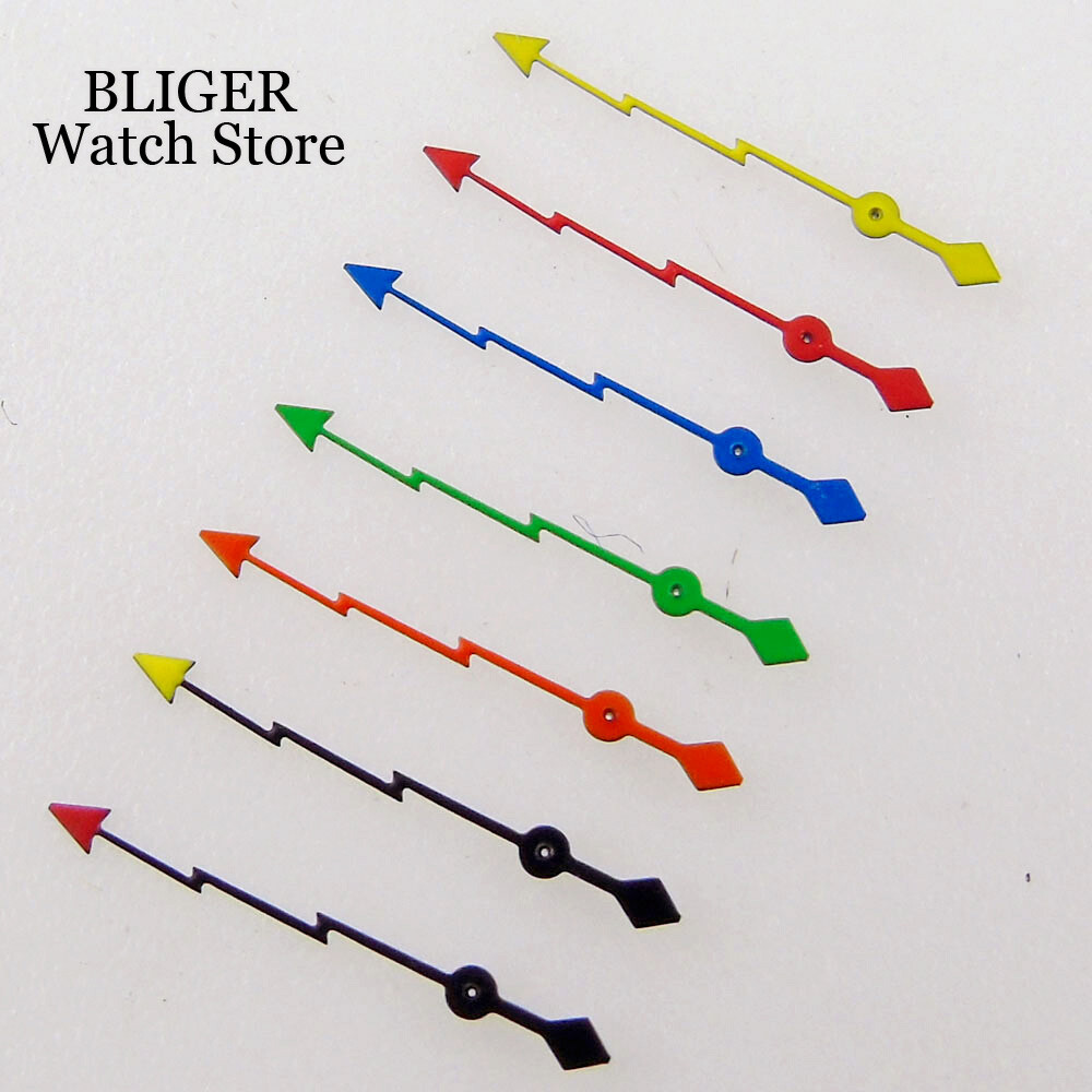 13mm Silver Red Orange Gold Watch Hand Seconds Fit NH35 NH36 Dive Watch Part