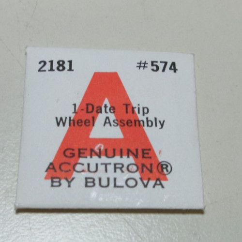 BULOVA ACCUTRON DATE TRIP WHEEL ASSEMBLY 2181 #574 WATCHMAKER REPLACEMENT #273