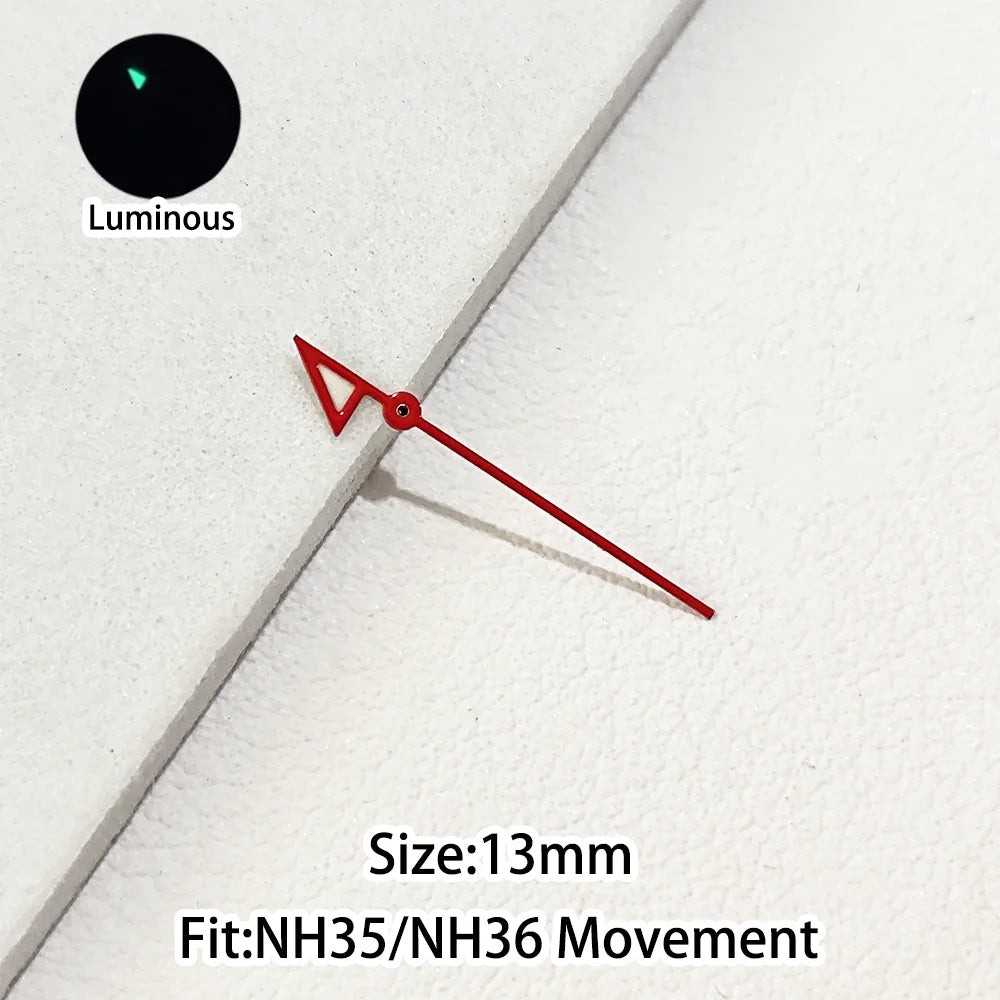 Personalized Second Hand Green/Blue Green Luminous Watch Hands Fit NH35 NH36