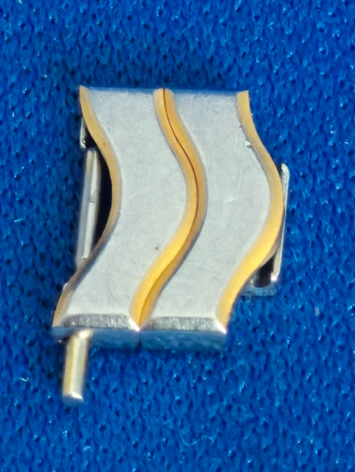 EBEL Sport Wave Classic 10mm Extra 2-Link Stainless Steel 18k Gold with Pin