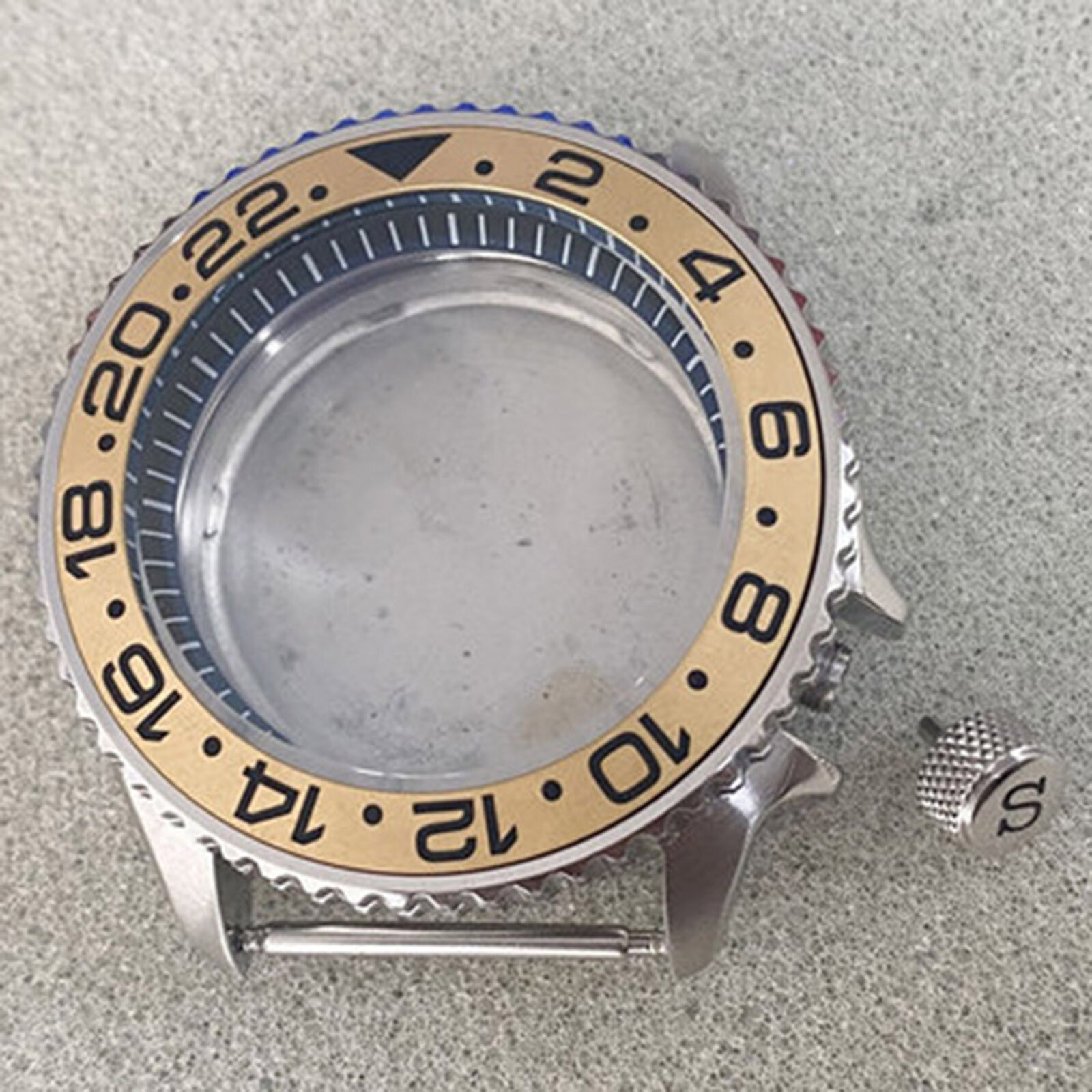 41.5MM Black Inner Shadow Watch Case Mineral Glass for SKX007 NH35/NH36 Movement