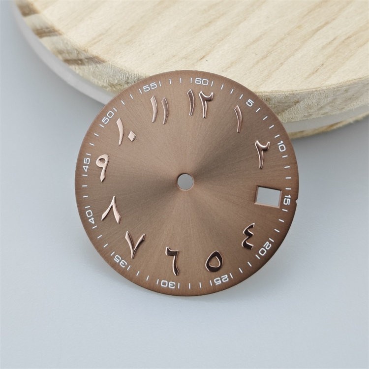 28.5mm Arabic Numeral Watch Dial BGW9 Luminous Fit NH35 NH36