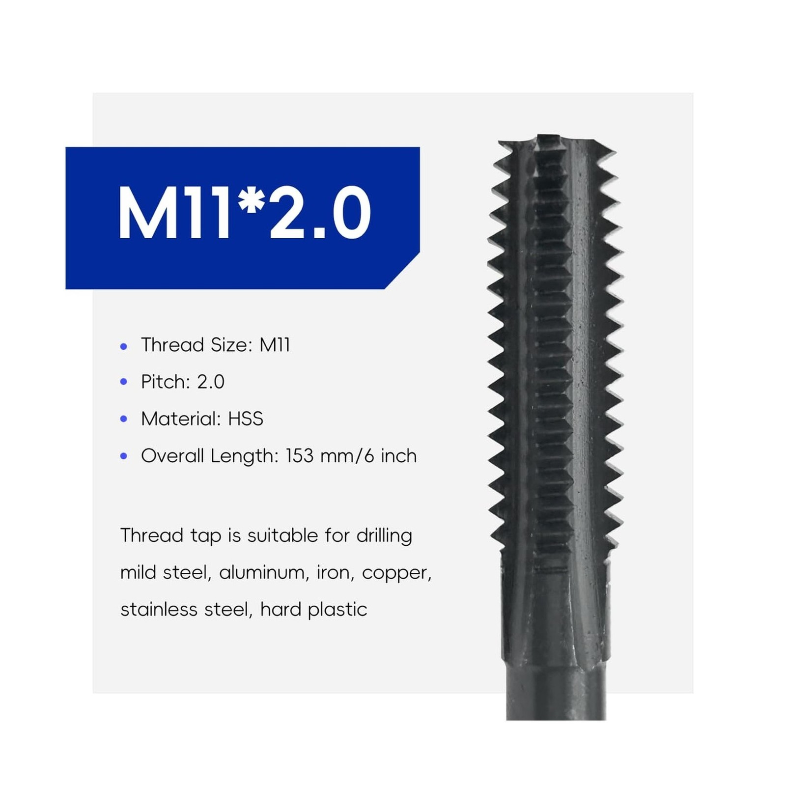 Thread Cleaning Tap – M11x2.00 – Fit For LS Engines – Replaces 9120011
