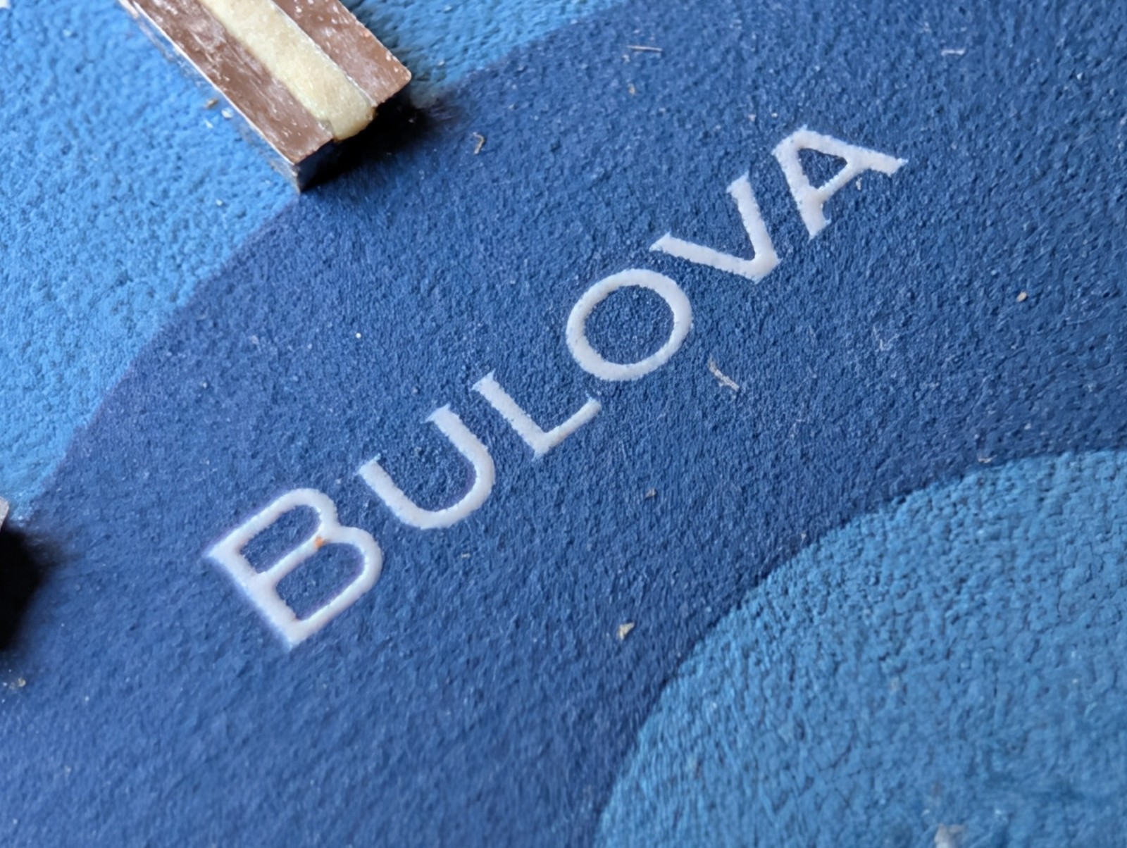 Vintage 1972 Bulova ‘7240’ Casual Dress Watch Blue Bullseye DIAL ONLY W/DEFECT