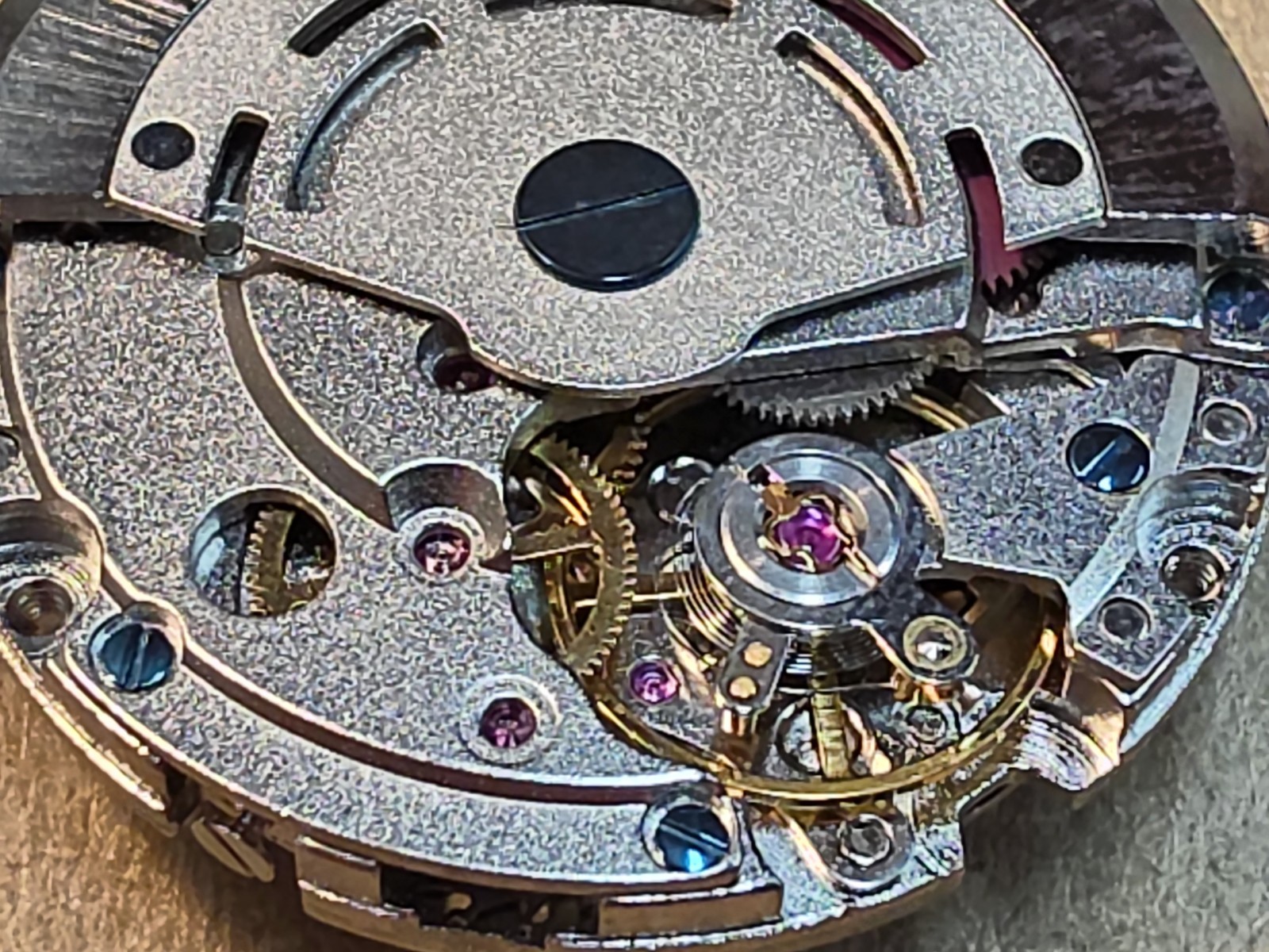 NOS Date GMT Automatic Watch Movement With 30.5mm Dial & 4 Hands