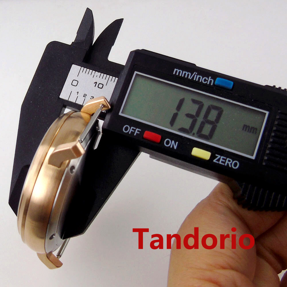 46mm Solid Cusn8 Bronze/Stainless Steel Watch Case fit NH34 NH35 ETA 2824 PT5000
