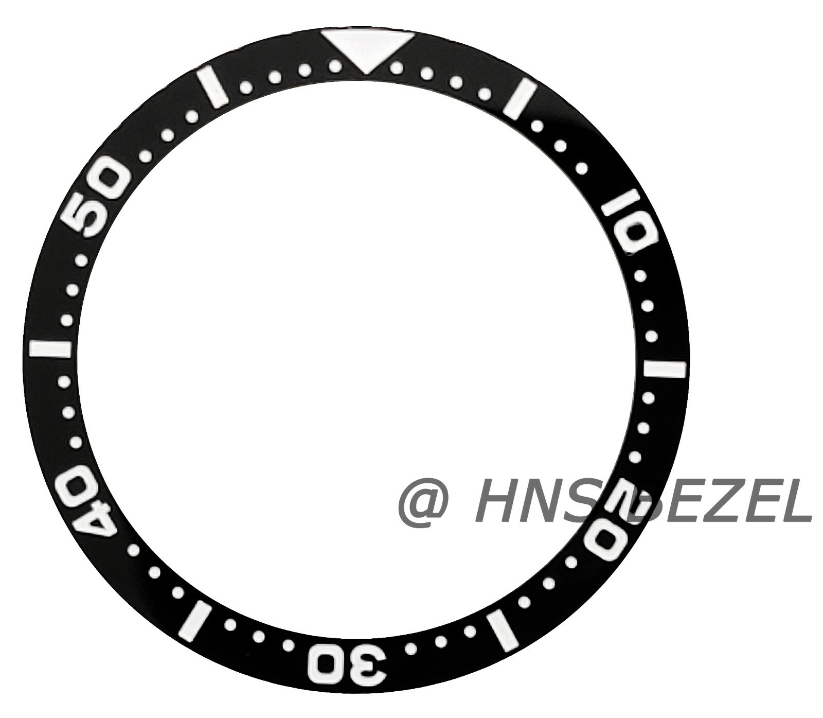 BLACK CERAMIC BEZEL INSERT FOR SEIKO 6309 7040 7049 SUWA TURTLE 6309A FULL LUME