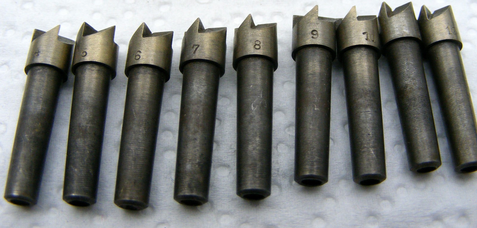 Vintage Pivot cutter set of 19 pieces,4.5 shank watchmaker Lorch/ Boley lathe