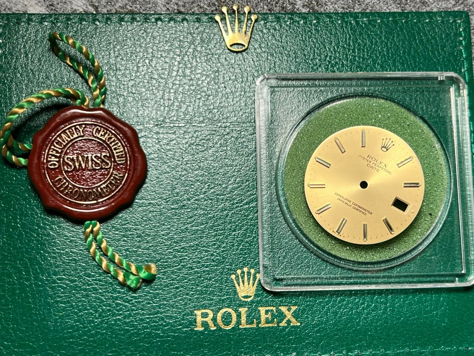 Factory Org Rolex Date Champagne Stick marker dial for Ref 15013-15233 FCD17304