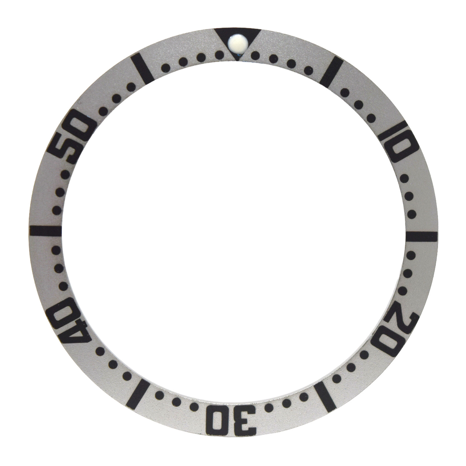 SKX007/SRPD Sloping Bezel Insert – Silver/Black SKX Style – CT6135
