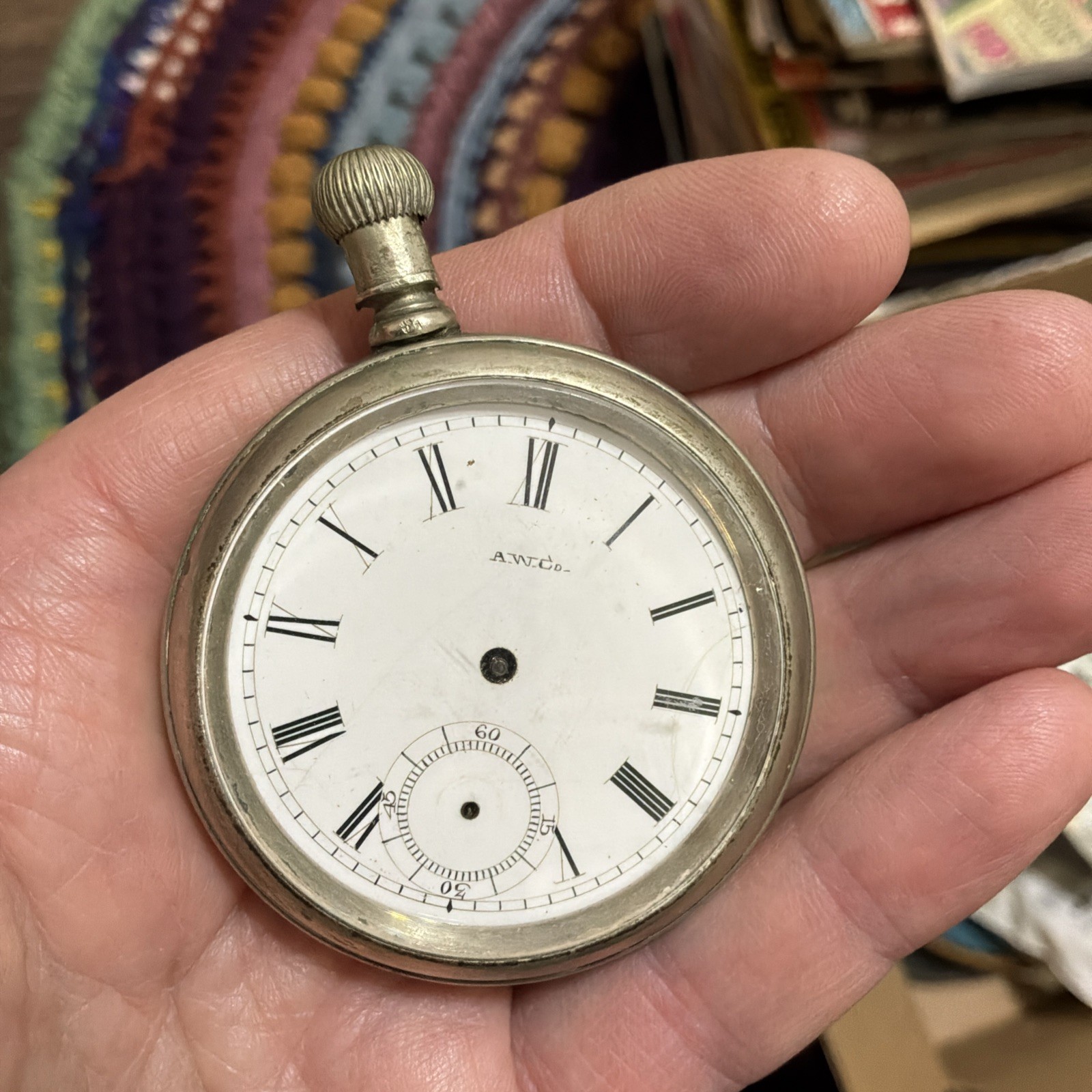 1886 Waltham Model 1884 Bond St. Grade 14s 7J Pocket Watch For Parts/Repair
