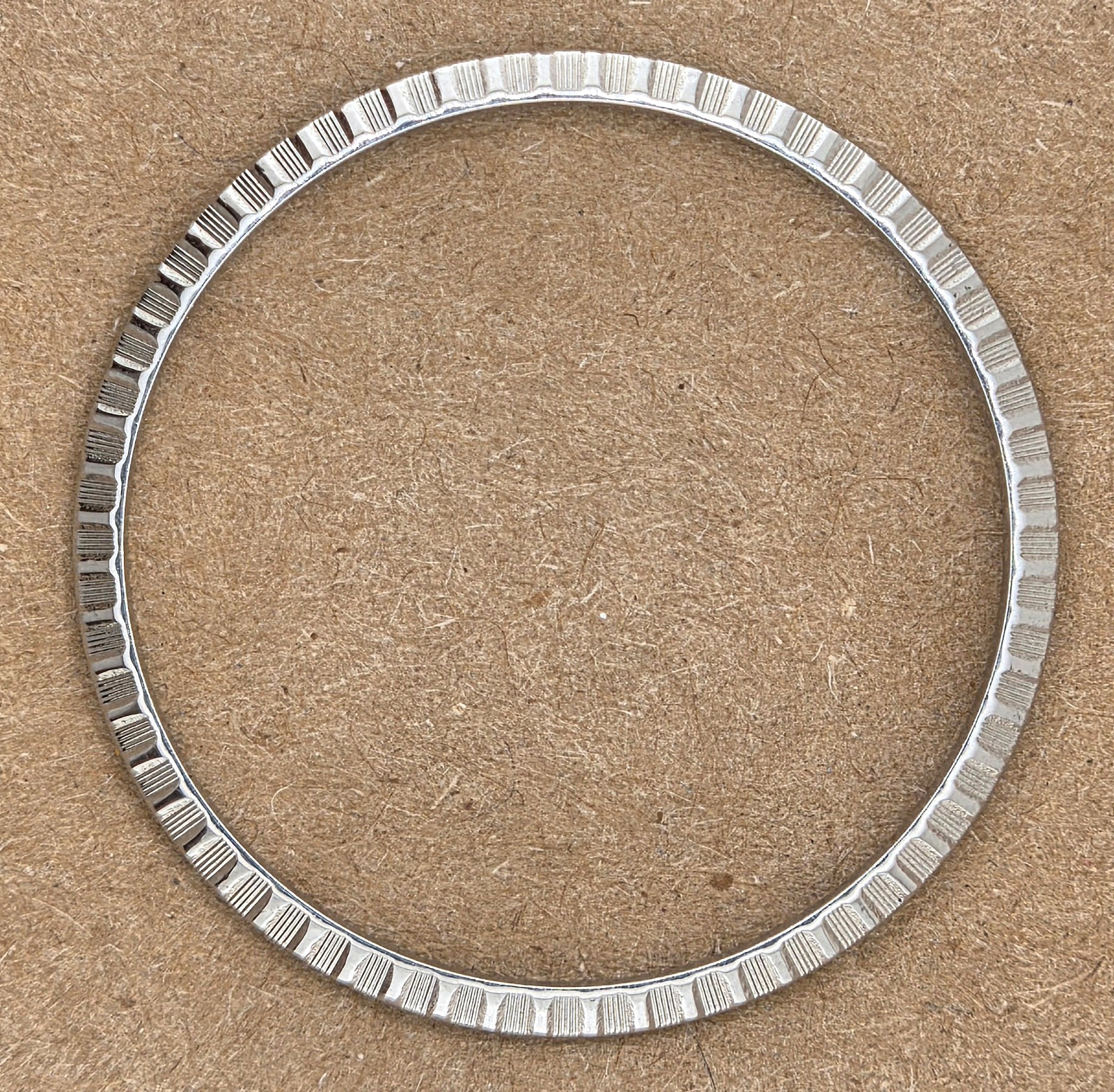 ROLEX 16220 DATEJUST ENGINE TURNED BEZEL FOR 16220 GENUINE