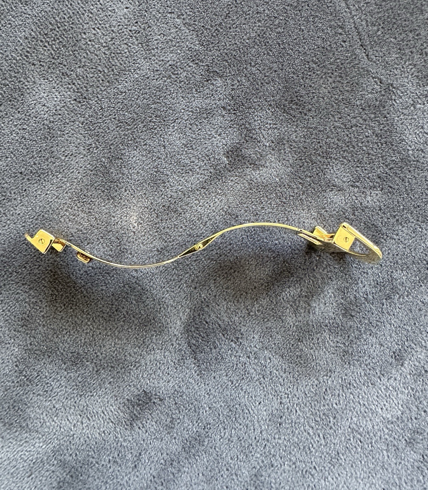 Cartier Watch Buckle 18ct Yellow Gold Vermeil Folding Deployant Clasp 16mm