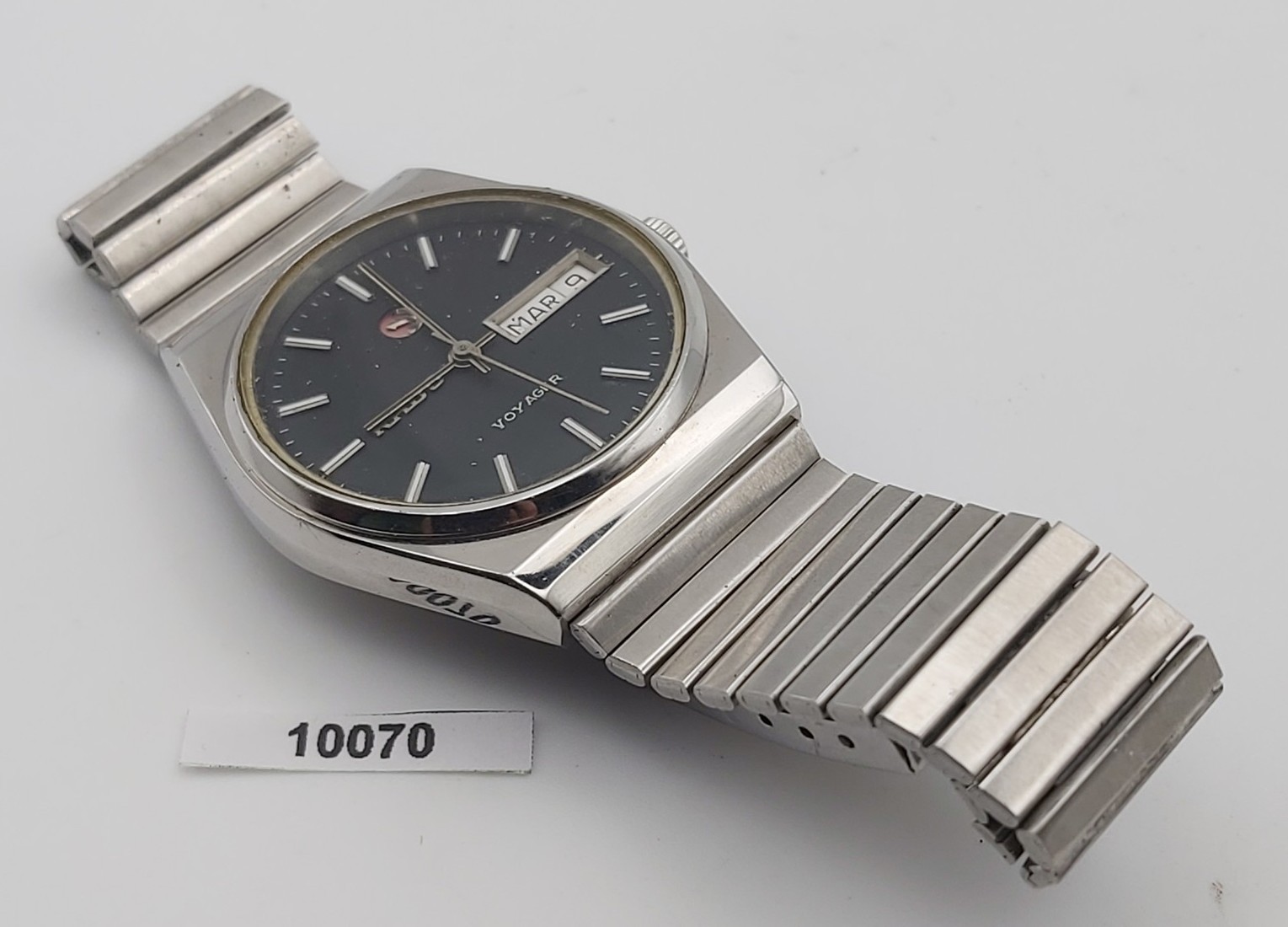 PROJECT TO FIX RADO VOYAGER DAY DATE MENS AUTOMATIC POLISHED SS WATCH 10070