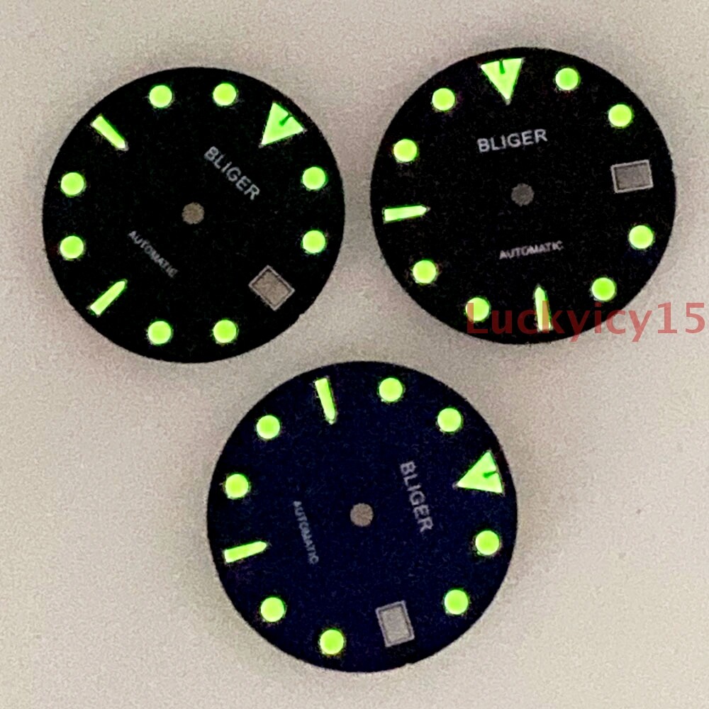29mm watch dial fit for NH35 Automatic movement date window 3 or 4 o’clcok crown