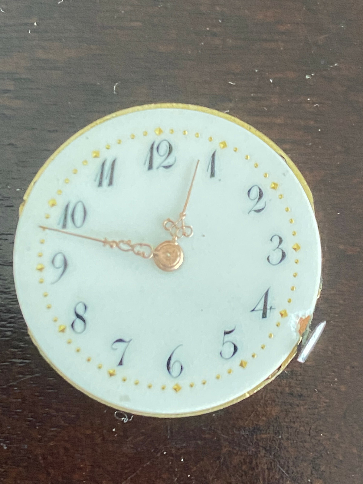 VINTAGE 21.4MM SWISS POCKET WATCH MOVEMENT, RUNNING ,