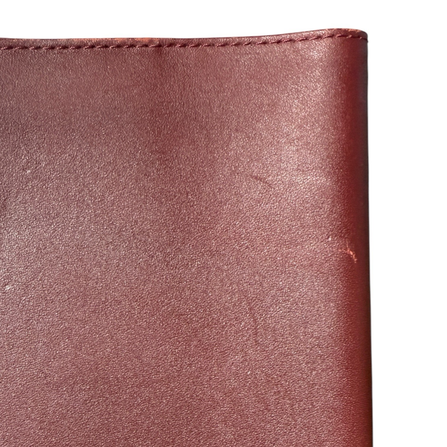 Patel Philippe Burgundy Leather Watch Document Travel Passport Holder Case 8 x 6